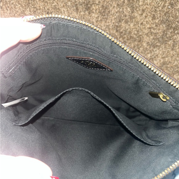 Fossil Emma Crossbody Purse Black Pebbled Leather Bag - Picture 10 of 13